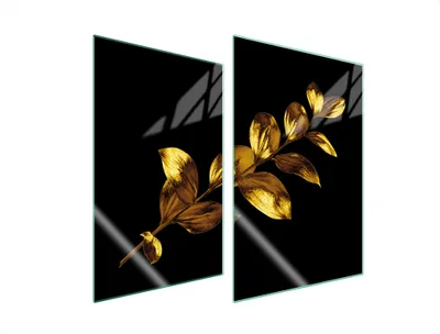 Produktbild von Glasschutzplatte Für Küche 2X35X52 Gold