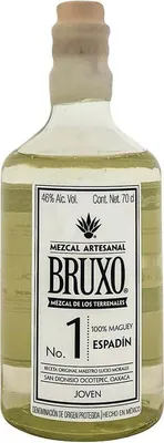 Produktbild von Mezcal BRUXO No.1 Espadin Joven 700ml 43% Vol.