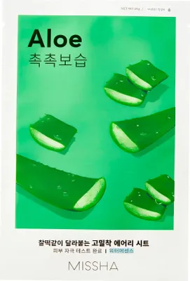 Image de Missha Masque en feuille hydratant et élastifiant à l'aloe vera, 19ml