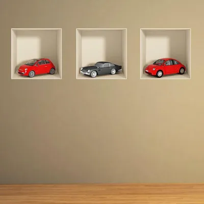 Image de Autocollant pour voiture avec effet 3D, 40 x 120 cm