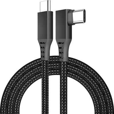 Produktbild von MMOBIEL VR Link Kabel USB-C zu USB-C - 90 Grad Typ-C Nylon Geflochtenes Kabel - 3m