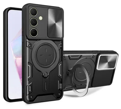 Produktbild von Techsuit CamGuard Pro Back Cover Hülle für Samsung Galaxy A35 - Schwarz