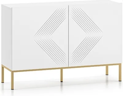Produktbild von Marmex Möbel Kommode CLEARING 03 zweitüriges Sideboard weiß Wohnzimmer Esszimmer
