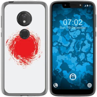 Produktbild von PhoneNatic Case kompatibel mit Motorola Moto G7 Play Silikon-Hülle WM Japan M7