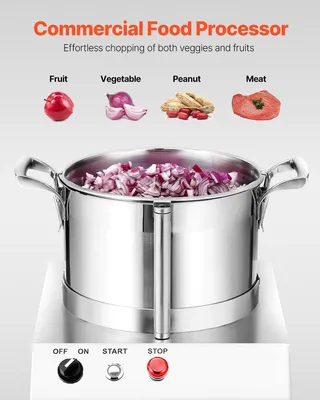 Immagine prodotto di Robot da cucina e tritatutto 6L Frullatore in acciaio inossidabile per uso alimentare