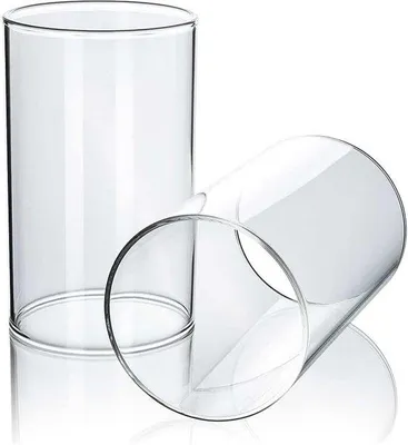 Produktbild von Famanu Windlichtglas Set von 2 - Zylindrische Gläser für Innen und Außen