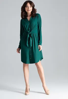Produktbild von Lenitif Minikleid für Frauen Eliredin L031 grün XL