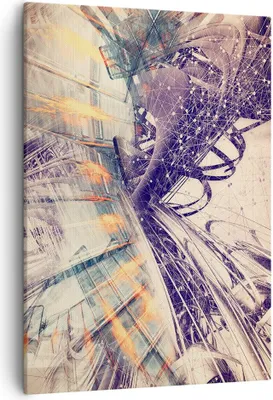 Produktbild von Bild auf Leinwand - Leinwandbild - Einteilig - Abstraktion modern - 50x70cm - Wand Bild - Wanddeko - Wandbilder - Leinwanddruck - Wanddekoration - Leinwand bilder - Wandbild - PA50x70-4057