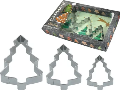 Immagine prodotto di Set di 3 formine per biscotti a forma di albero di Natale