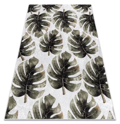 Imagen del producto de Alfombra lavable MIRO 52102.801 Hojas de monstera antideslizante - verde 160x220 cm