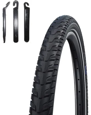 Obrázek produktu pro 1 x Pláště Schwalbe Energizer Plus Tour ADDIX pro elektrokola, černá/reflexní, rozměr 28 x 1,50 (40-622), včetně páčidel na pláště
