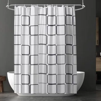 Produktbild von Wasserdichtes Badezimmergordijn 180x180 cm schimmelwerend