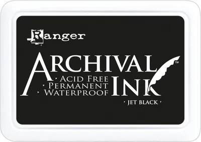 Obrázek produktu pro Tusz wodoodporny Archival Pad - Ranger - Jet Black