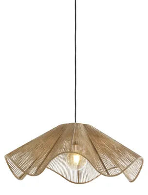 Obrázok produktu pre Závesná lampa - hnedá - Fodara - textil - E27 - 2976584 - Light & Living