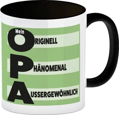 Produktbild von Mein Opa - originell, phänomenal, aussergewöhnlich Kaffeebecher [Vtext1]
