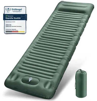 Zdjęcie produktu dla Materac kempingowy - Samopompujący - Ultragrubość 12 cm - 200 x 68 cm - Z pompką nożną