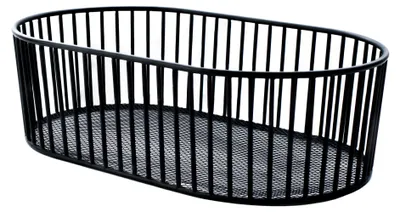 Produktbild von Ovaler Stahlkorb 34x20 cm – Metallkorb Aufbewahrung VERLO