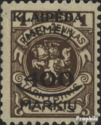 Produktbild von Briefmarken Memelgebiet 1922 Mi 128 mit Falz Klaipeda
