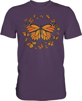 Produktbild von Frauen Monarch Schmetterling T-Shirt – Urban Purple / XL