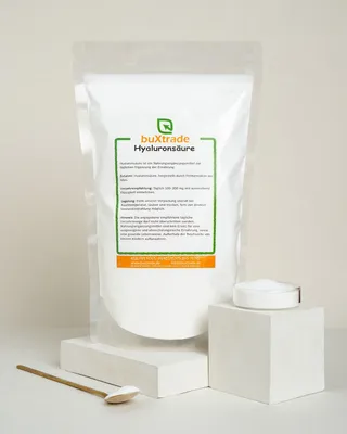 Produktbild von 50 g Hyaluronsäure | Pulver | Hyaluronan | Lebensmittelqualität