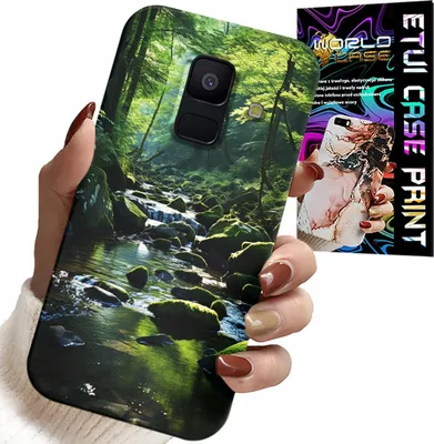 Immagine prodotto di Custodia Per Samsung A6 2018 - Foresta Fiume Ruscello Vista Natura
