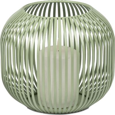 Windlicht Wili Stäbe in Kugelform H. 18cm grün aus Metall Formano F25