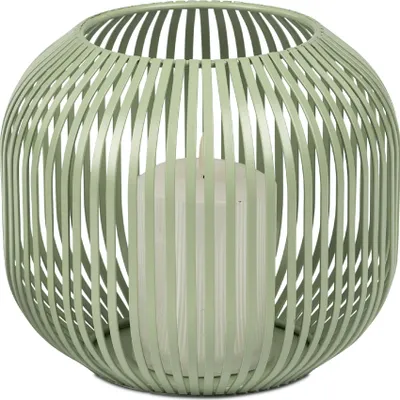 Produktbild von Windlicht Wili Stäbe in Kugelform H. 18cm grün aus Metall Formano F25