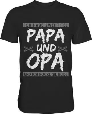Produktbild von Opa rockt Herren Premium T-Shirt – Black / XL