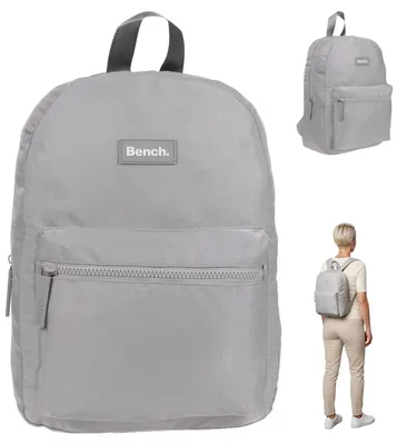 Produktbild von Rucksack Damen klein Freizeitrucksack Damenrucksack small Cityrucksack Handgepäck Reise Freizeit Tasche Bench Nova 64215 2800 Asphalt Chic Grau + Etui