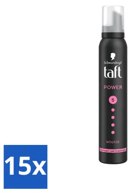 Produktbild von 15 x Taft Power Cashmere Haarmousse - 200 ml - Vorteilspackung - 15 Stücke