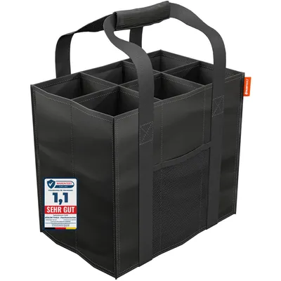Produktbild von ATHLONTOOLS Flaschenträger 6 Flaschen - schwarz