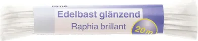 Produktbild von Edelbast Viskose glänzend weiß 20 m