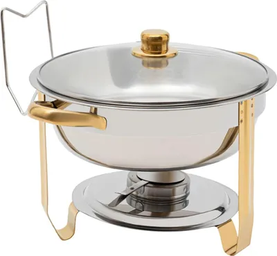 Image de Chafing Dish, grande capacité, résistant à la chaleur, or