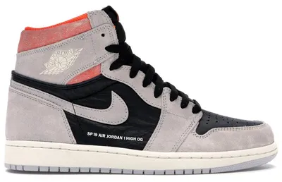 Produktbild von Jordan 1 Retro High Neutral Grey Hyper Crimson - EU 48.5