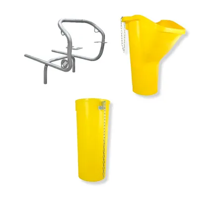 Produktbild von Profi Bauschuttrutsche Schuttrutsche Schuttrutschen Schuttrohr SET (3-tlg 2 m)