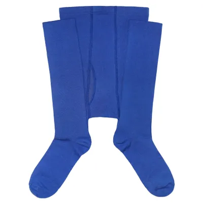 Produktbild von Herrenstrumpfhosen aus Baumwolle Einfarbig Kornblau Größe 54-56
