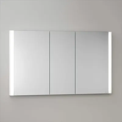 Imagen del producto de Keuco Royal Metis: Mueble de espejo empotrado con iluminación LED, dimensiones 120 x 71 cm, con 3 puertas, diseño francés