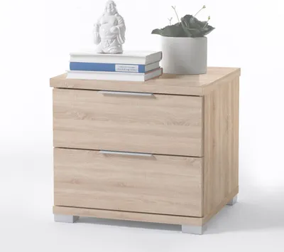 Produktbild von Pol Power Beimöbel Nachtkommode 2 Schubkästen Holzwerkstoff Dekorfolie 46x43x42 cm