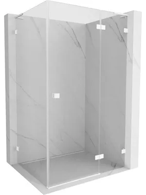 Obrázek produktu pro Mexen Lunar L sprchový kout, pravé dveře 80 x 90 cm, transparentní, bílá - 834L-080-090-20-00-P