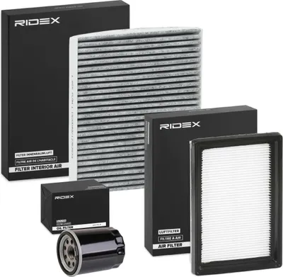 Produktbild von RIDEX Filterset Inspektionspaket Filtersatz für HONDA CIVIC VI Hatchback (EJ, EK) CIVIC VI Stufenheck (EJ, EK)