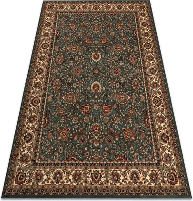 Produktbild von Wollteppich KASHQAI 4362 410 Ornament grün / beige Grün 240x340 cm