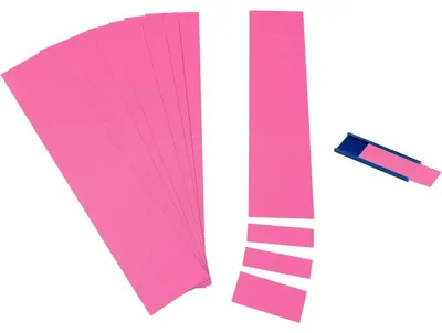 Produktbild von Einsteckkarten für 34mm Einsteckschiene 40x32mm magenta  VE=90 Stück