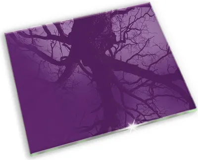 Produktbild von Glas Grabkerzen Untersetzer Motiv Gummifüße - 60x52 cm - Violette Farbe