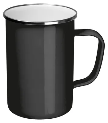 Produktbild von Emaille Tasse / Füllvermögen: 550ml / Farbe: schwarz
