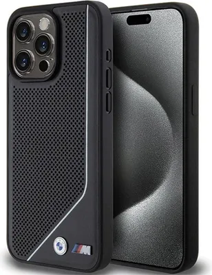 Produktbild von Etui Bmw Perforiert Verdreht Linie Magsafe Na Iphone 15 Pro Max - Czarne