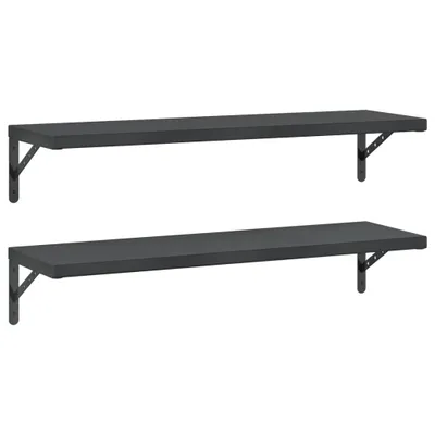 Obrázek produktu pro Nástěnné police 2 ks 100 x 30 cm stříbrné nerezová ocel