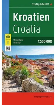 Image de Croatie, carte routière 1:500.000, freytag & berndt