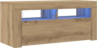 Obrázek produktu pro vidaXL TV skříňka s LED světly Artisan dub 90x35x40 cm