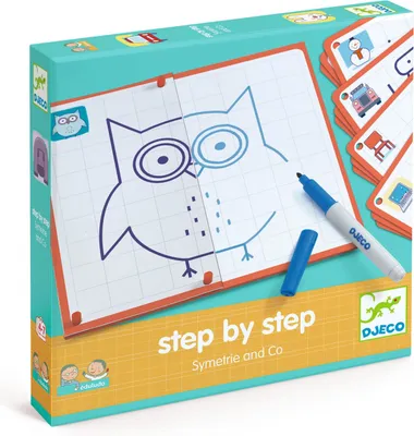 Image de Jeu Eduludo « Dessiner étape par étape : Symétrie », Djeco