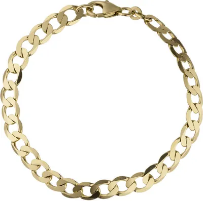 Produktbild von 6,6mm Panzerarmband Armband Armkette Armschmuck aus 333 Gold Gelbgold 21cm